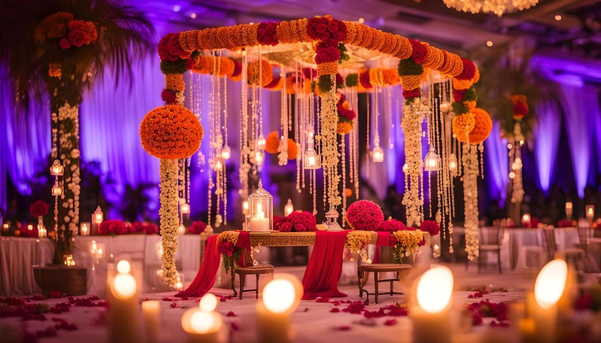 فندق راديسون بلو أمريستار أمريتسار المظهر الخارجي الصورة A mandap decorated with flowers